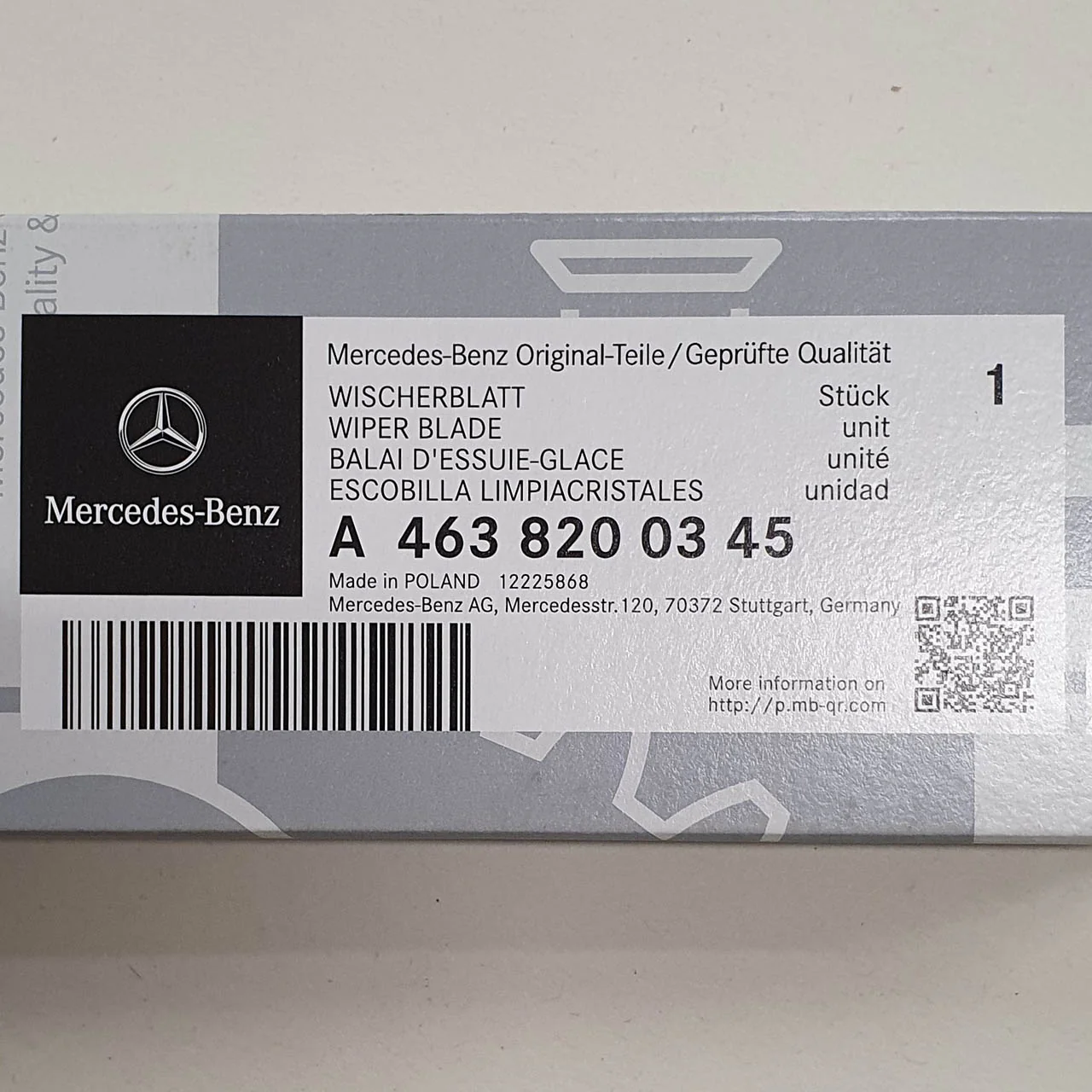 Genuine Mercedes-Benz G Class Rear Wiper Blade For 461 & 463 Models - Image 7