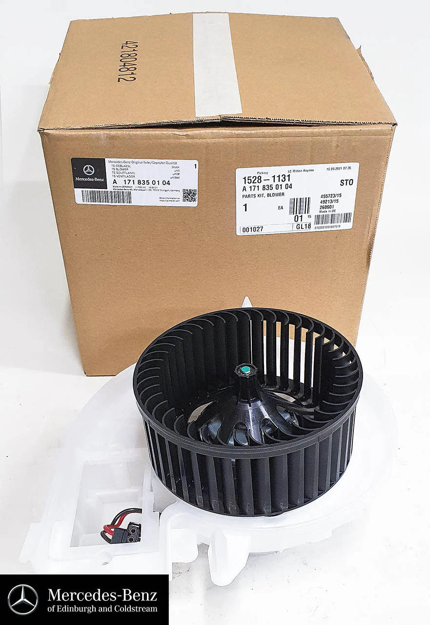 Genuine Mercedes-Benz Heater Motor Blower Unit Fan - Image 8